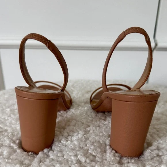 RARE Aquazzura So Nude Block Sandal 85 โ Nude โ Size 36.5 โ Worn Once - Picture 3 of 9